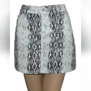 Blue spice high waist skirt. Snake print. Never worn.